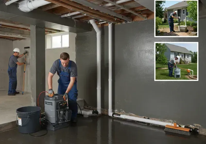 Basement Waterproofing and Flood Prevention process in Connersville, IN